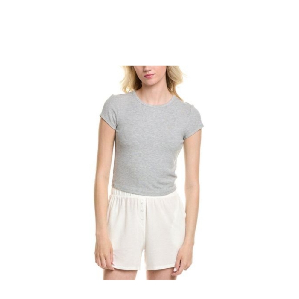 NWT Barefoot Dreams Malibu Collection Cropped T-Shirt Sz.XL